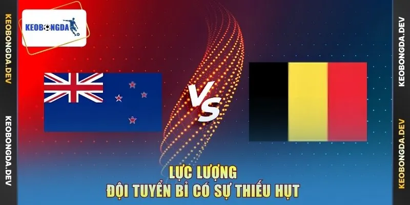 Lực lượng đội tuyển Bỉ có sự thiếu hụt