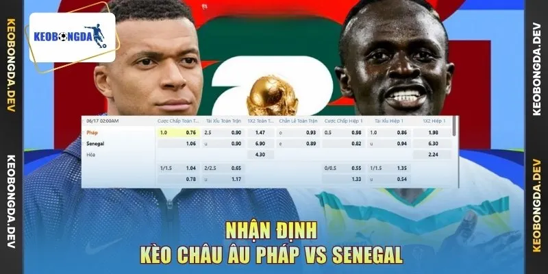 Nhận định kèo châu Âu Pháp vs Senegal